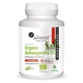 Ashwagandha bio 5% Ashwagandha withania somnifera bio KSM - 66 100 gélules ALINESS